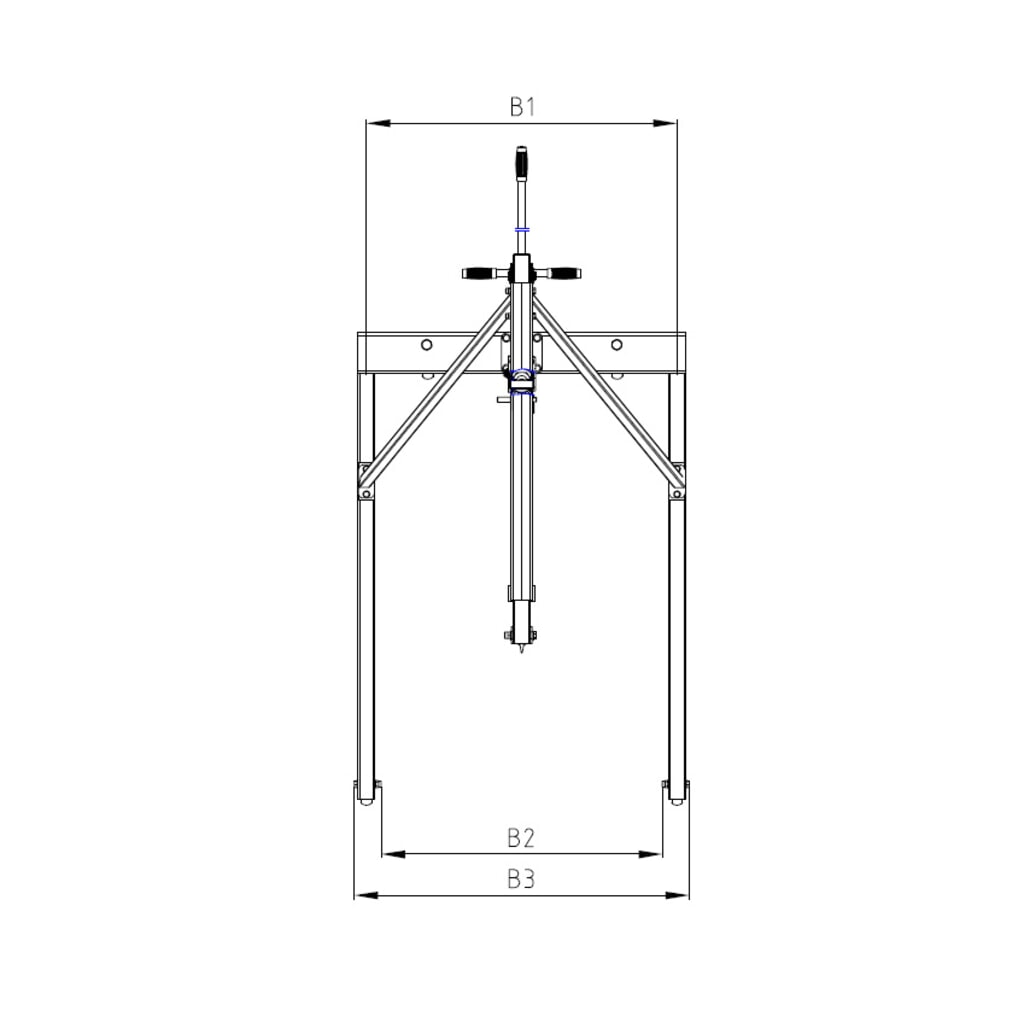 Steinbock® Grue parallèle, pompe bidirectionnelle, capacité de charge 500 kg N° de l'image du produit 3 : Steinbock® Grue parallèle, pompe bidirectionnelle, capacité de charge 500 kg