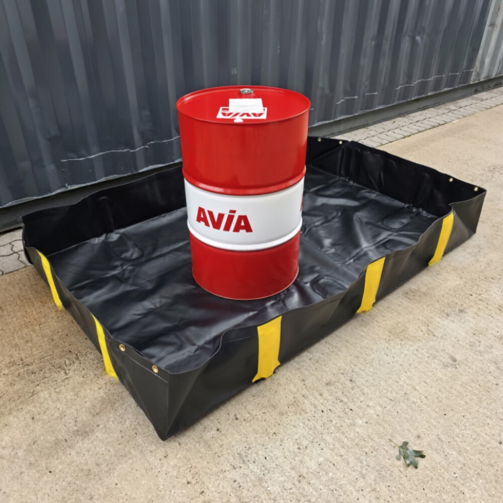 Illustration du produit: Bac de rétention Ultra pliable Steinbock® en PVC, H x l x P 305 x 6 100 x 6 100 mm, Contenance 11 318 l