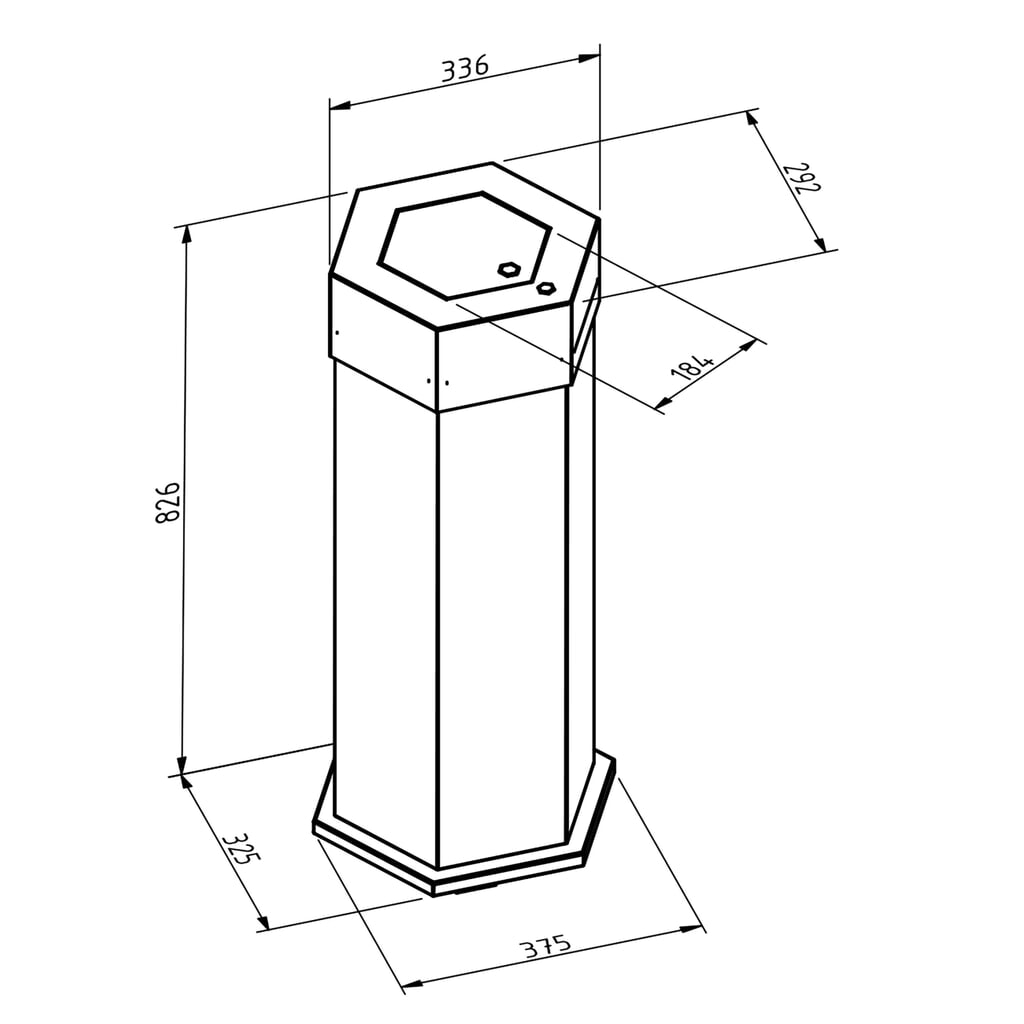 Conteneur à déchets stumpf®, Sixco 1 smart gris clair N° de l'image du produit 2 : Conteneur à déchets stumpf®, Sixco 1 smart gris clair