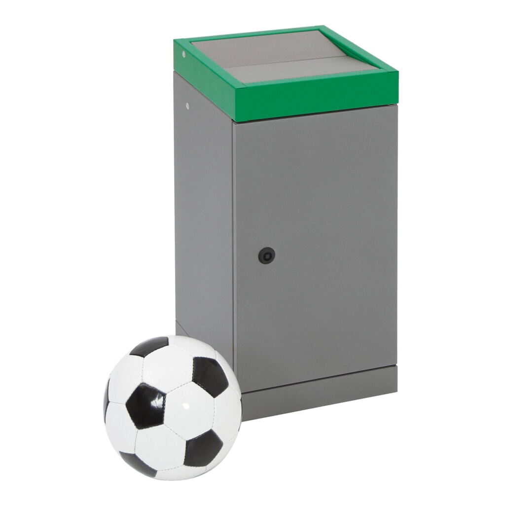 Collecteur de déchets stumpf®, 1x 70 litres, couvercle vert N° de l'image du produit 5 : Collecteur de déchets stumpf®, 1x 70 litres, couvercle vert