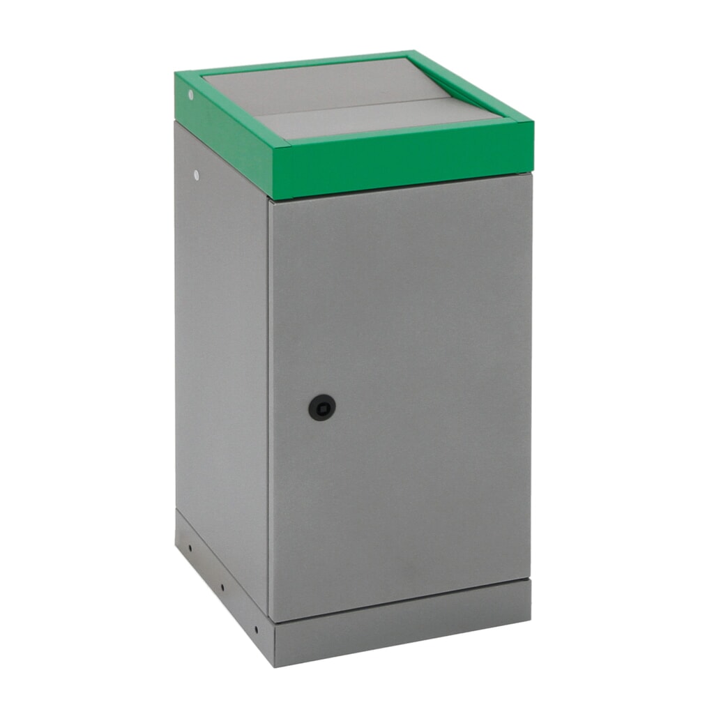 Collecteur de déchets stumpf®, 1x 70 litres, couvercle vert N° de l'image du produit 6 : Collecteur de déchets stumpf®, 1x 70 litres, couvercle vert