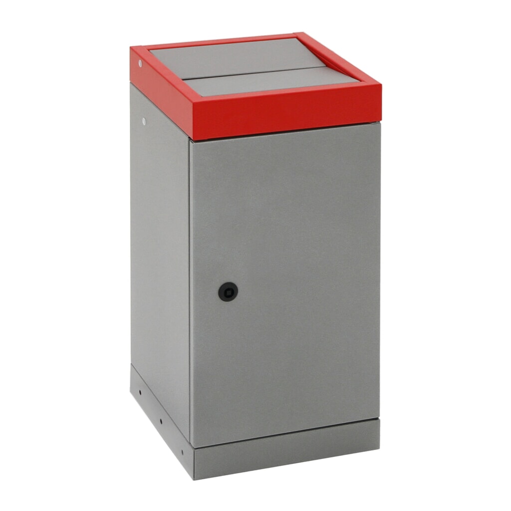 Collecteur de déchets stumpf®, 1x 70 litres, couvercle rouge N° de l'image du produit 6 : Collecteur de déchets stumpf®, 1x 70 litres, couvercle rouge