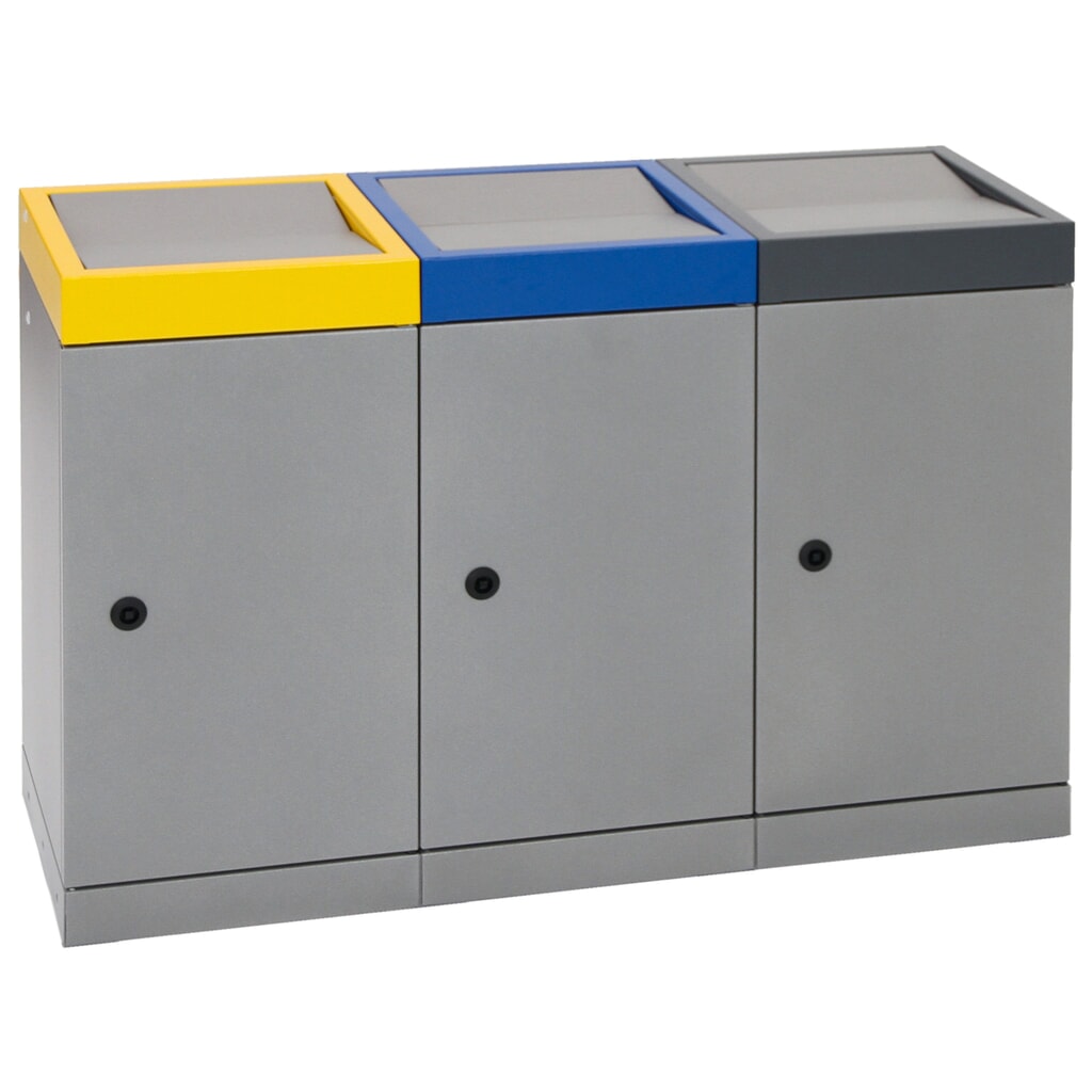 N° de l'image du produit 11 : Collecteur de déchets stumpf®, 3x 70 litres, multicolore