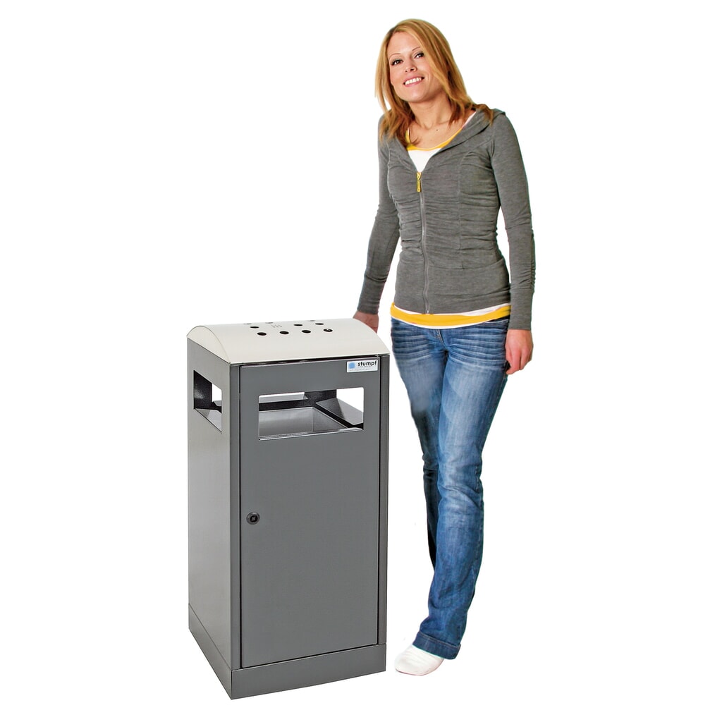 N° de l'image du produit 9 : Combiné cendrier-poubelle stumpf®, 40 litres