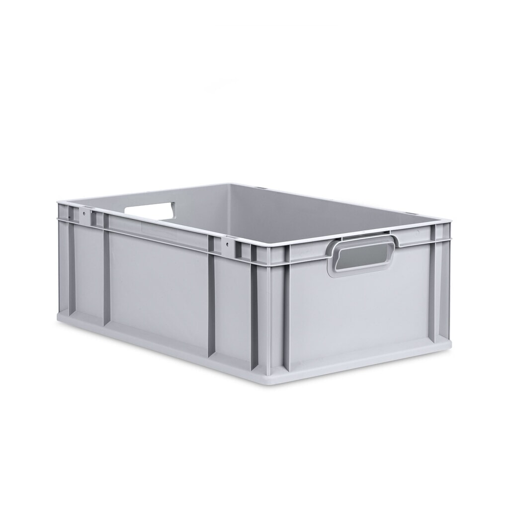 N° de l'image du produit 1 : Allit Eurobox, avec poignées grises, haut. x larg. x prof. 220 x 600 x 400 mm, 44 litres, 4 pièces/UV