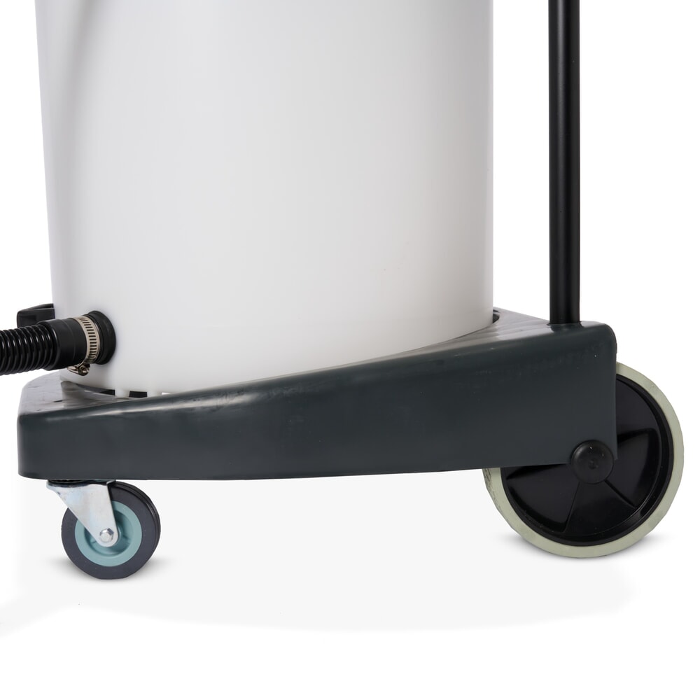 N° de l'image du produit 10 : Aspirateur industriel HEMMDAL, eau + poussière, cuve en plastique, 2 000 W, 70 l, châssis basculant, dossier de poussée, tuyau de vidange