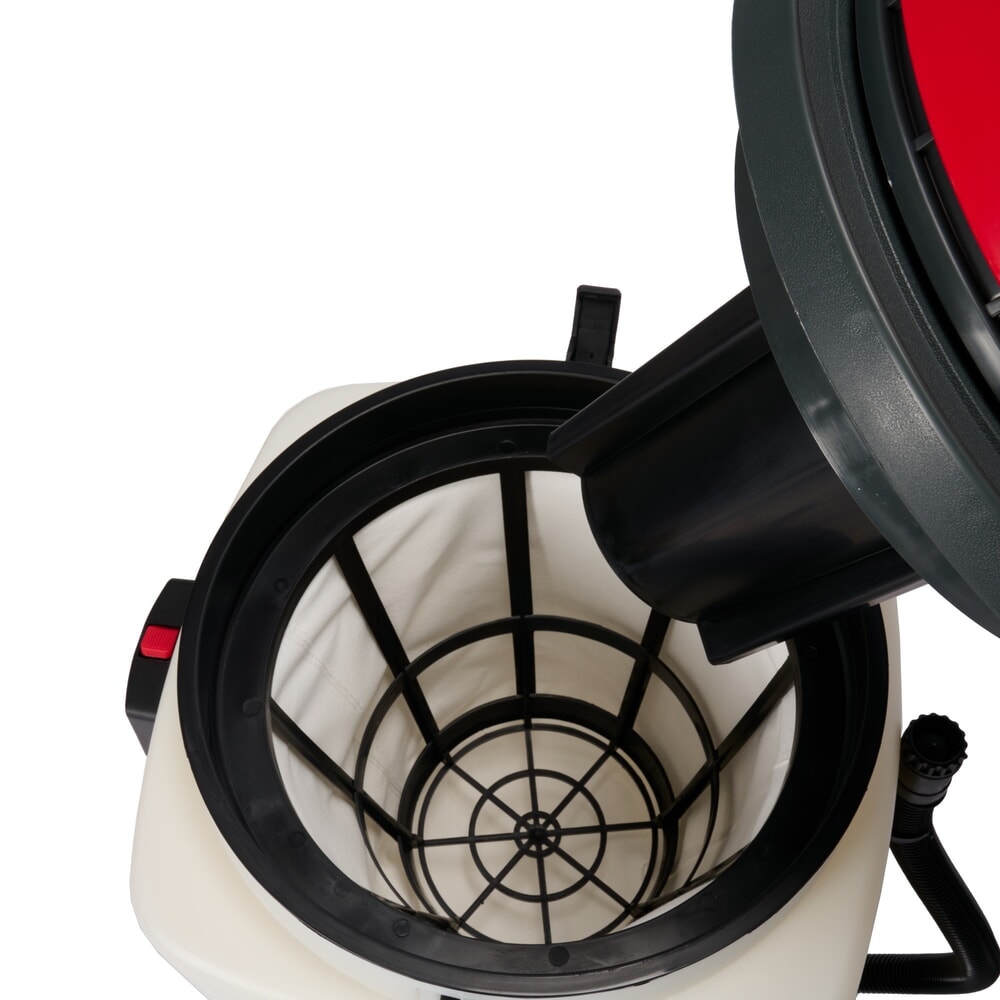N° de l'image du produit 3 : Aspirateur industriel HEMMDAL, eau + poussière, cuve en plastique, 3 000 W, 90 l, dossier de poussée, tuyau de vidange