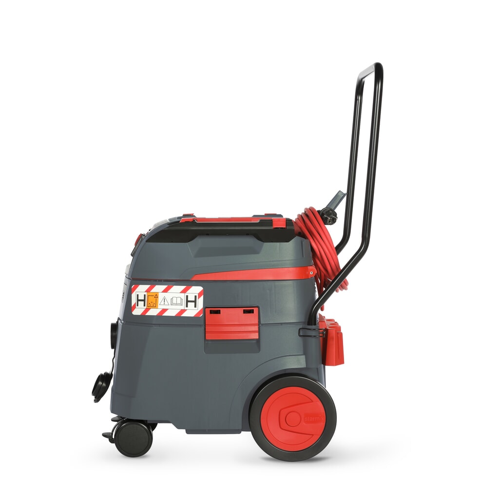 N° de l'image du produit 1 : Aspirateur industriel starmix iPulse, classe de poussières H, châssis mobile basculant, 1 600 W, 35 l