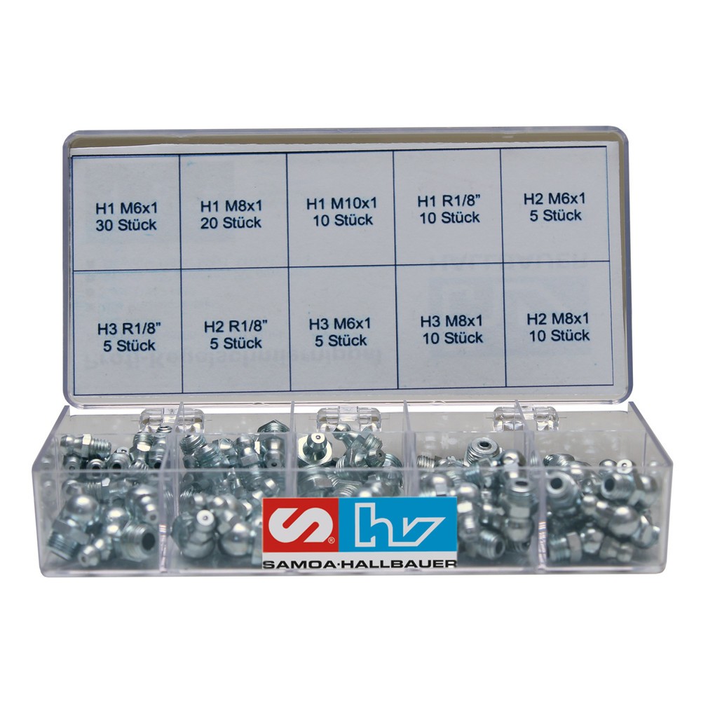 Illustration du produit: Assortiment de graisseurs SSK de SAMOA, 110 pièces