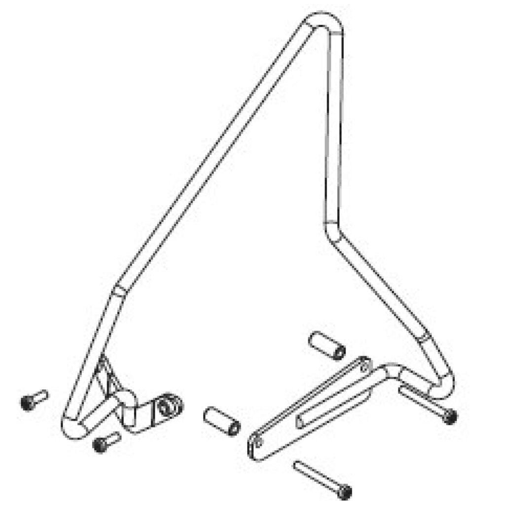 Illustration du produit: Étrier de suspension pour station de cerclage BW-XL, pour appareil sans fil BXT4