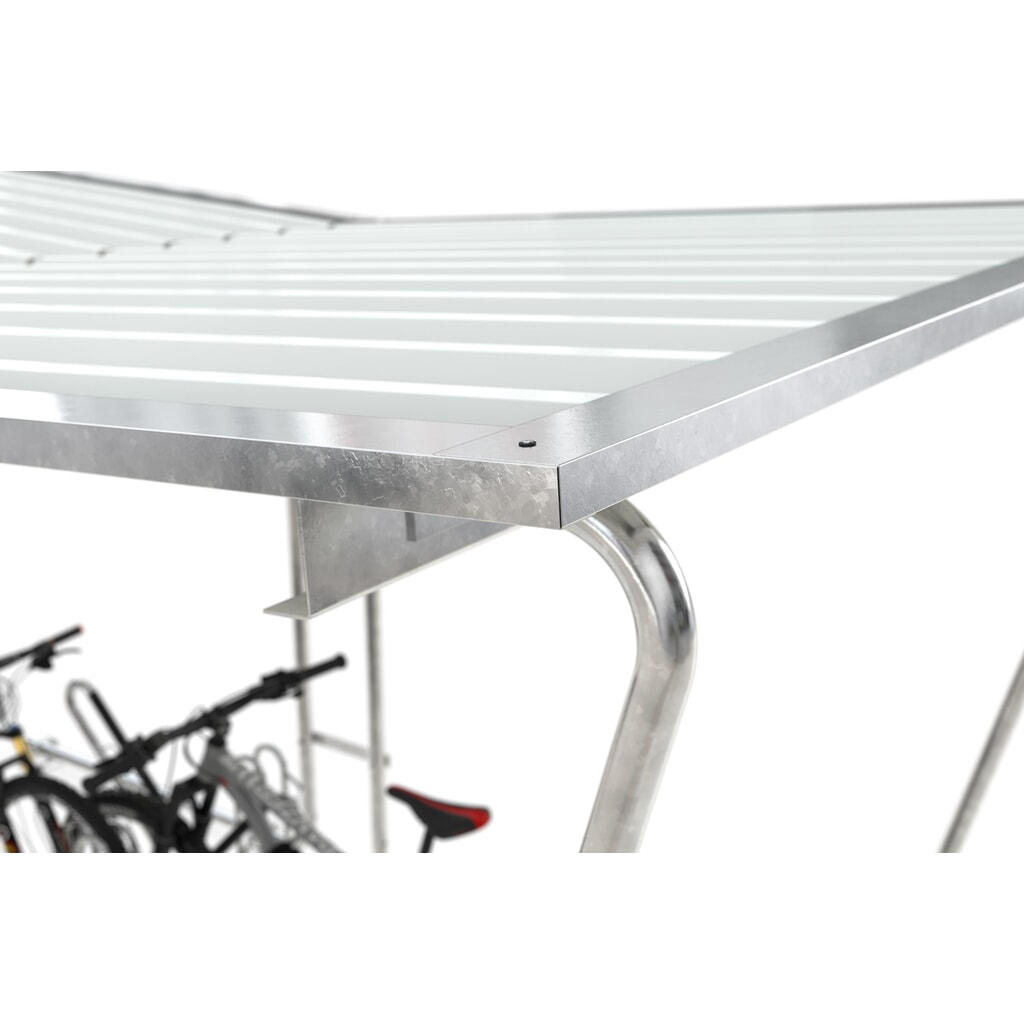 N° de l'image du produit 5 : Abri BASIC, 2 côtés, MB, largeur 2 145 mm