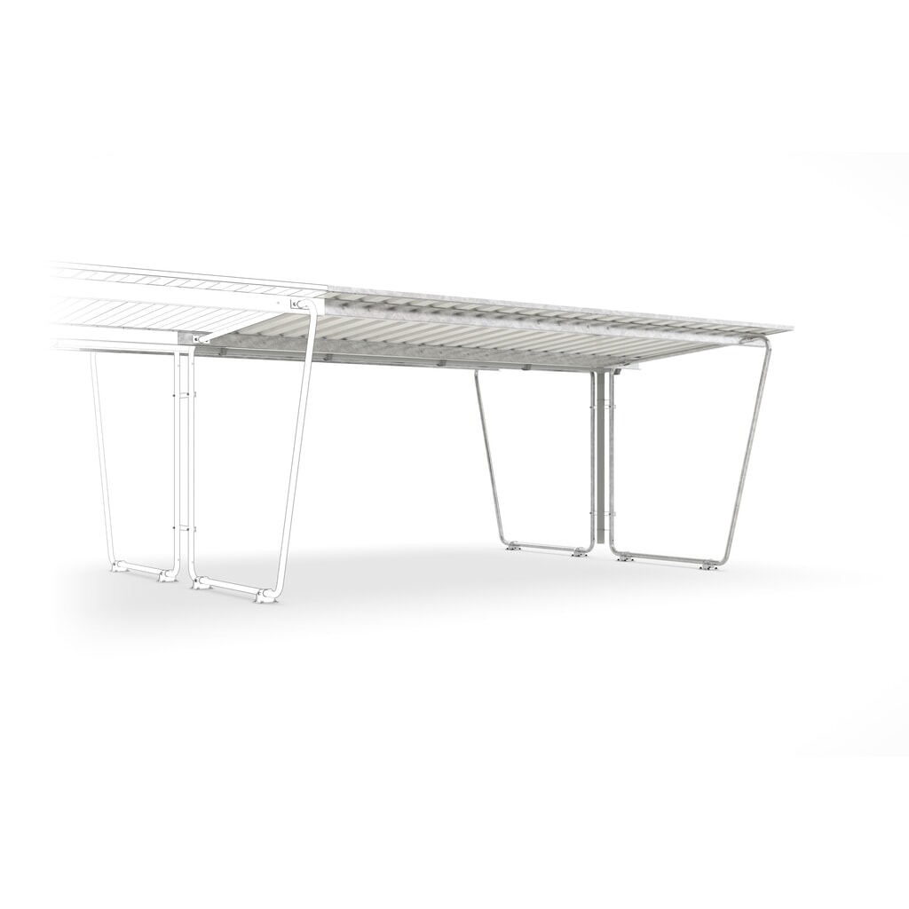 Illustration du produit: Canopy BASIC, 2 faces, travée auxiliaire, largeur 4.300 mm