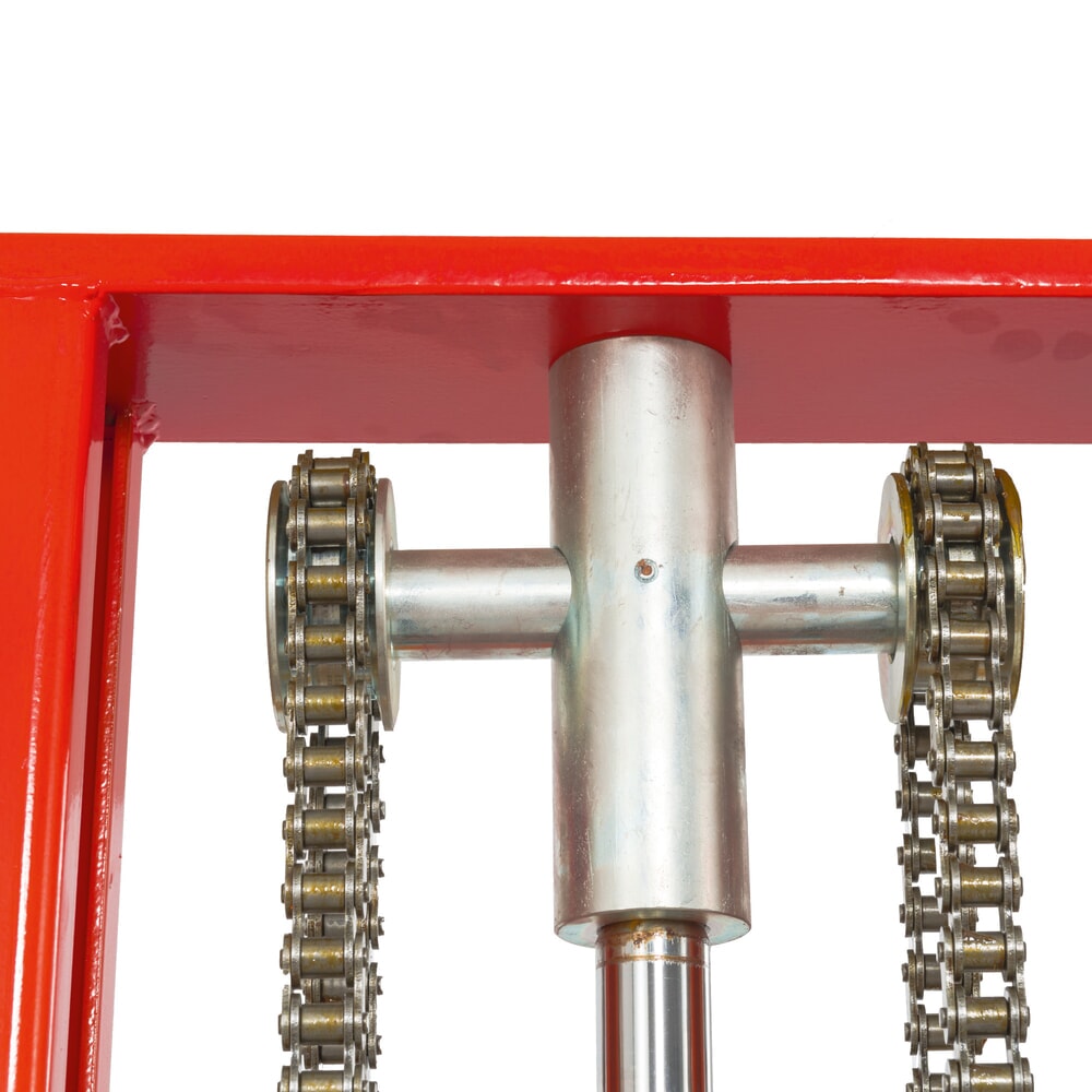 N° de l'image du produit 3 : Chariot élévateur hydraulique BASIC PSM 1.0 avec mât télescopique double, hauteur de levage 2 500 mm, capacité de charge 1 000 kg