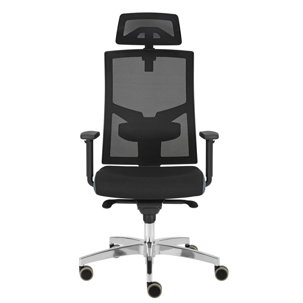 Illustration du produit: Chaise de bureau pivotante Hammerbacher Premium 2, dossier en mesh, avec appui-tête, accoudoirs réglables en hauteur