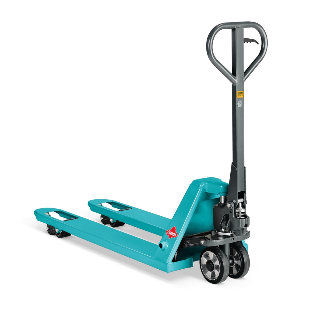 Illustration du produit: Transpalette manuel Ameise® PTM 2.0 avec levée rapide, capacité de charge 2 000 kg, longueur de fourche 1 150 mm, caoutchouc plein / polyuréthane