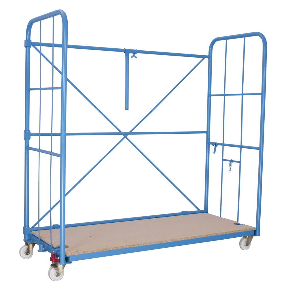 Illustration du produit: Bac à roulettes pour meubles avec grilles latérales et traverse arrière, H x l x P 1 730 x 1 730 x 730 mm