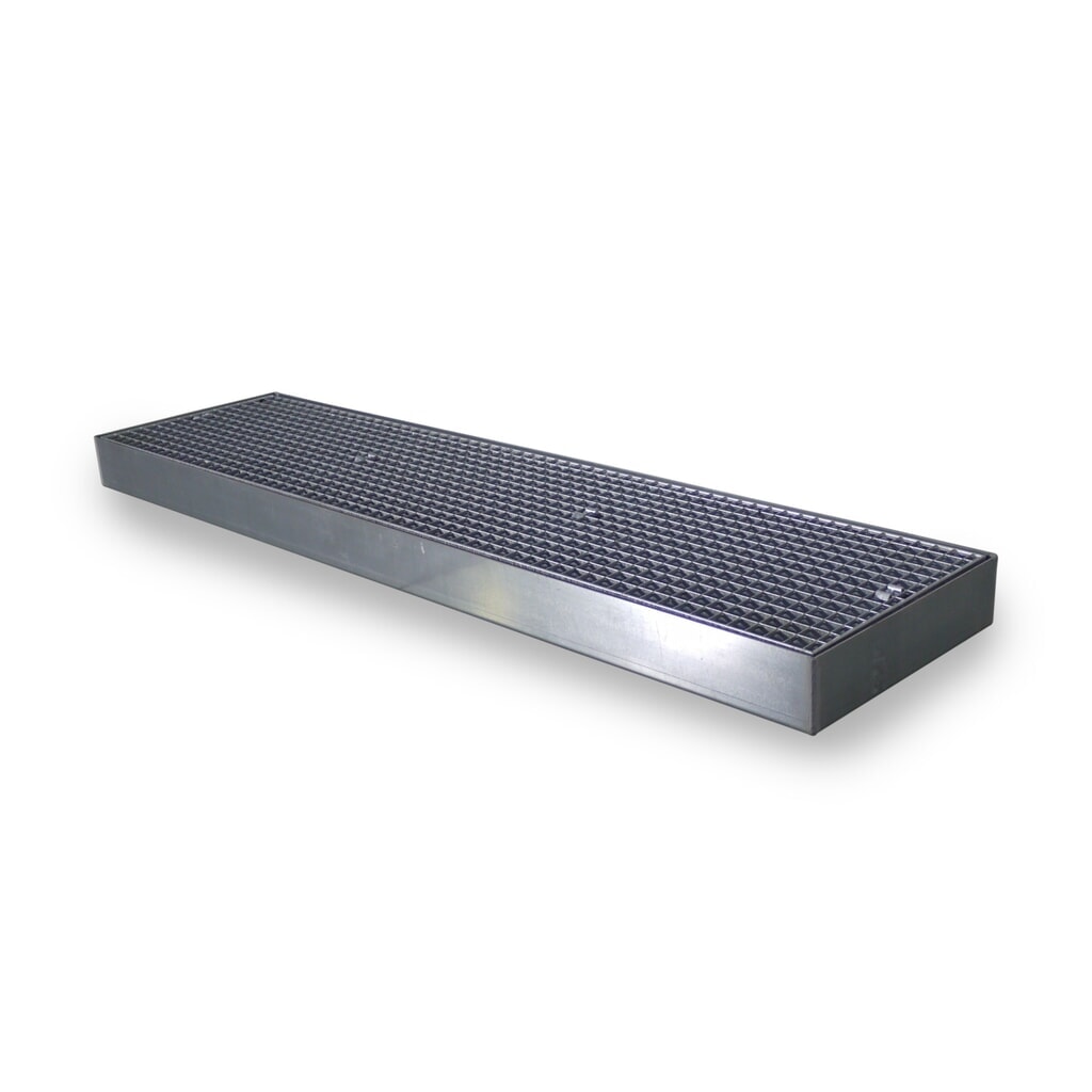 Illustration du produit: Bac collecteur plat en acier, capacité de charge 6 500 kg/m², H x l x P 118 x 500 x 2 000 mm