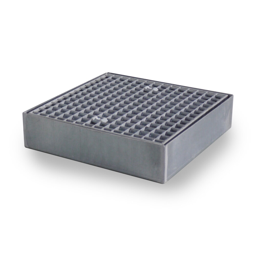 Illustration du produit: Bac collecteur plat en acier, capacité de charge 6 500 kg/m², H x l x P 118 x 500 x 500 mm