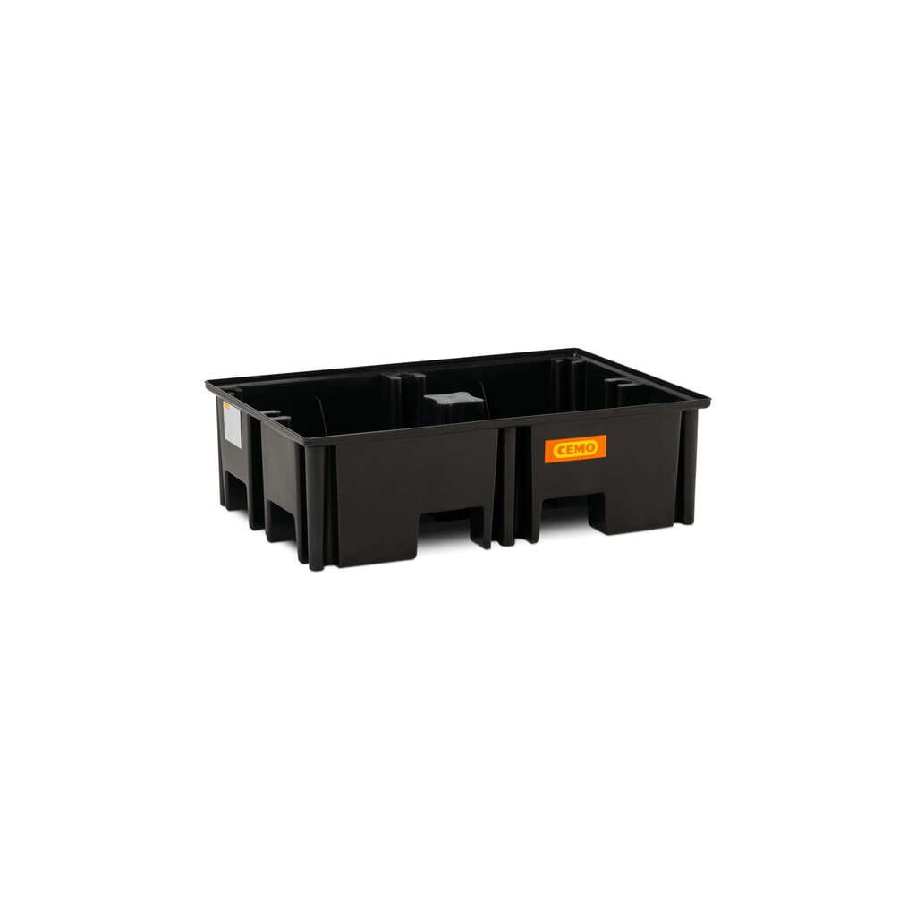 Illustration du produit: Bac collecteur pour palettes CEMO 220/2, pour 1 palette 1 200 x 800 mm, contenance 220 l, sans grille