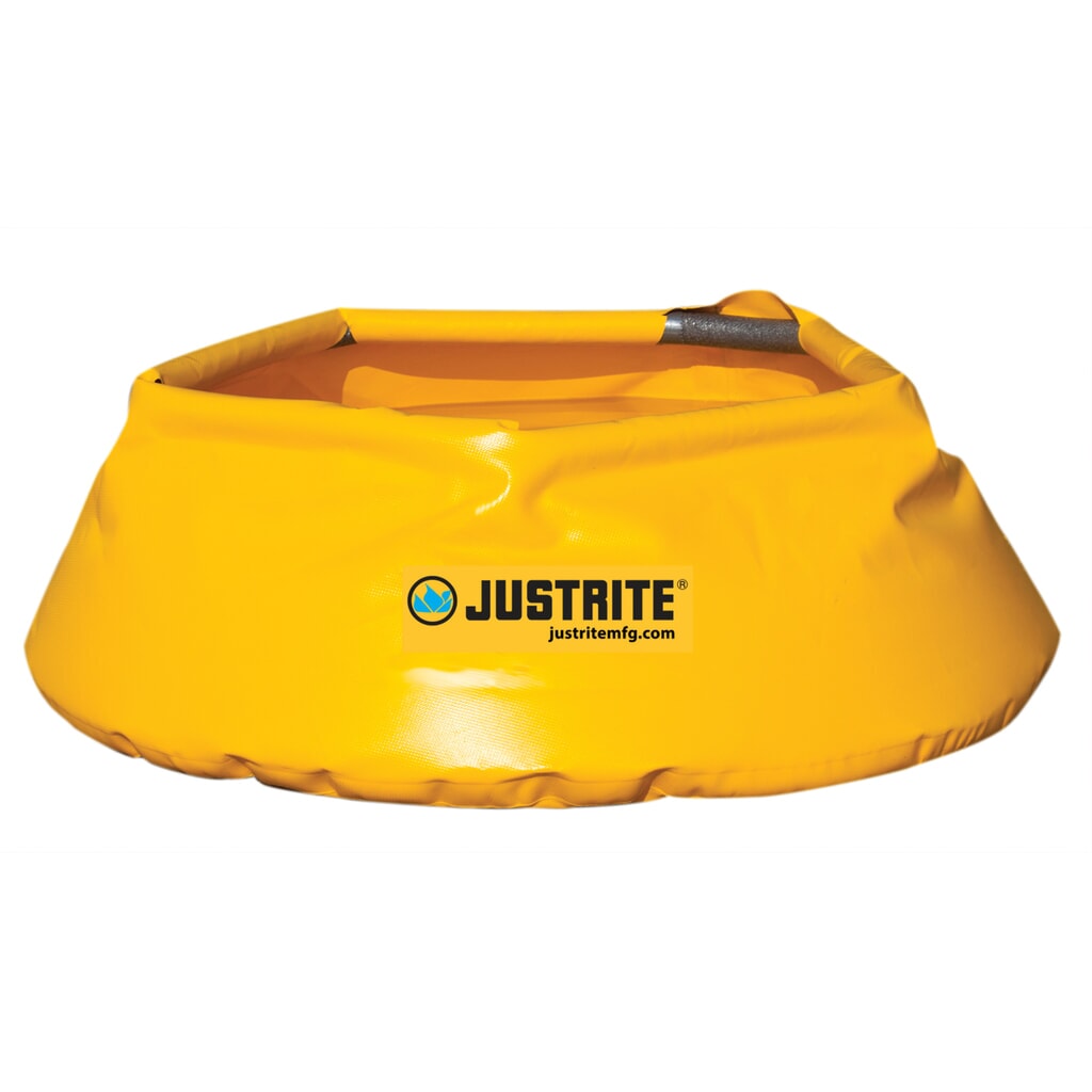 Justrite® bac de rétention d’urgence en polyester Pop-Up, Ø 711 mm, capacité 76 l Illustration du produit: Justrite® bac de rétention d’urgence en polyester Pop-Up, Ø 711 mm, capacité 76 l