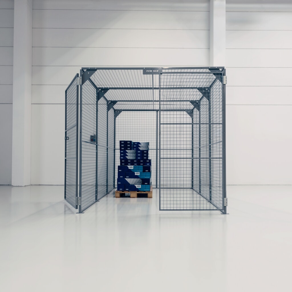 N° de l'image du produit 2 : Bac de rangement TROAX®, peint, hxlxP 2.200 x 2.200 x 1.200 mm