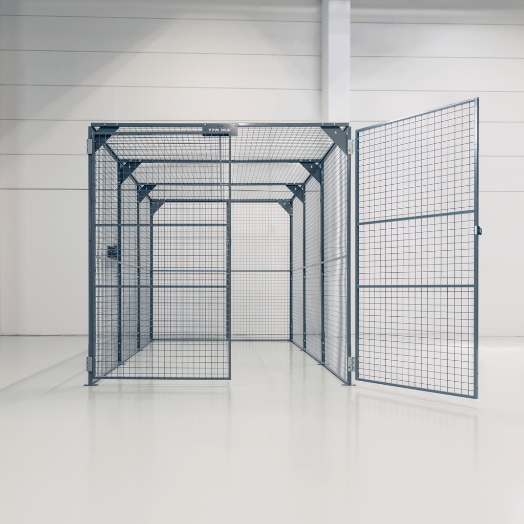 Illustration du produit: Bac de rangement TROAX®, peint, HxlxP 2.200 x 2.200 x 4.800 mm