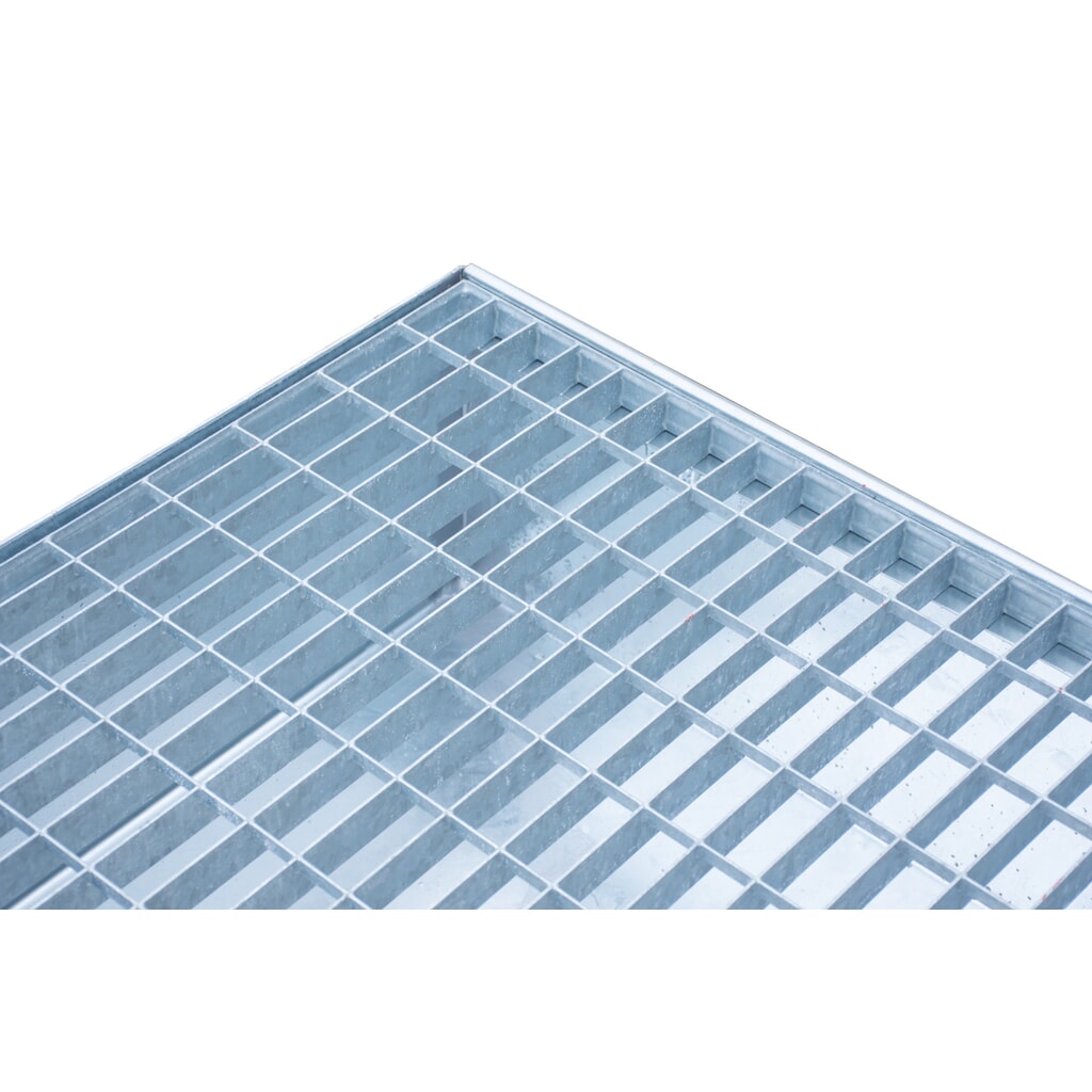 Steinbock® bac de rétention , 2 x 200 l, H x l x P 360 x 1 200 x 800 mm, grille incluse, galvanisé à chaud N° de l'image du produit 3 : Steinbock® bac de rétention , 2 x 200 l, H x l x P 360 x 1 200 x 800 mm, grille incluse, galvanisé à chaud