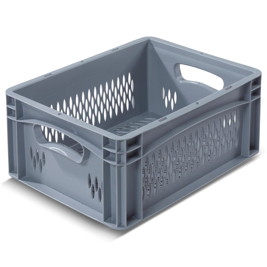 Illustration du produit: Alpha Eurobox en PP avec parois perforées, 15,9 litres, haut. x larg. x prof. 170 x 400 x 300 mm