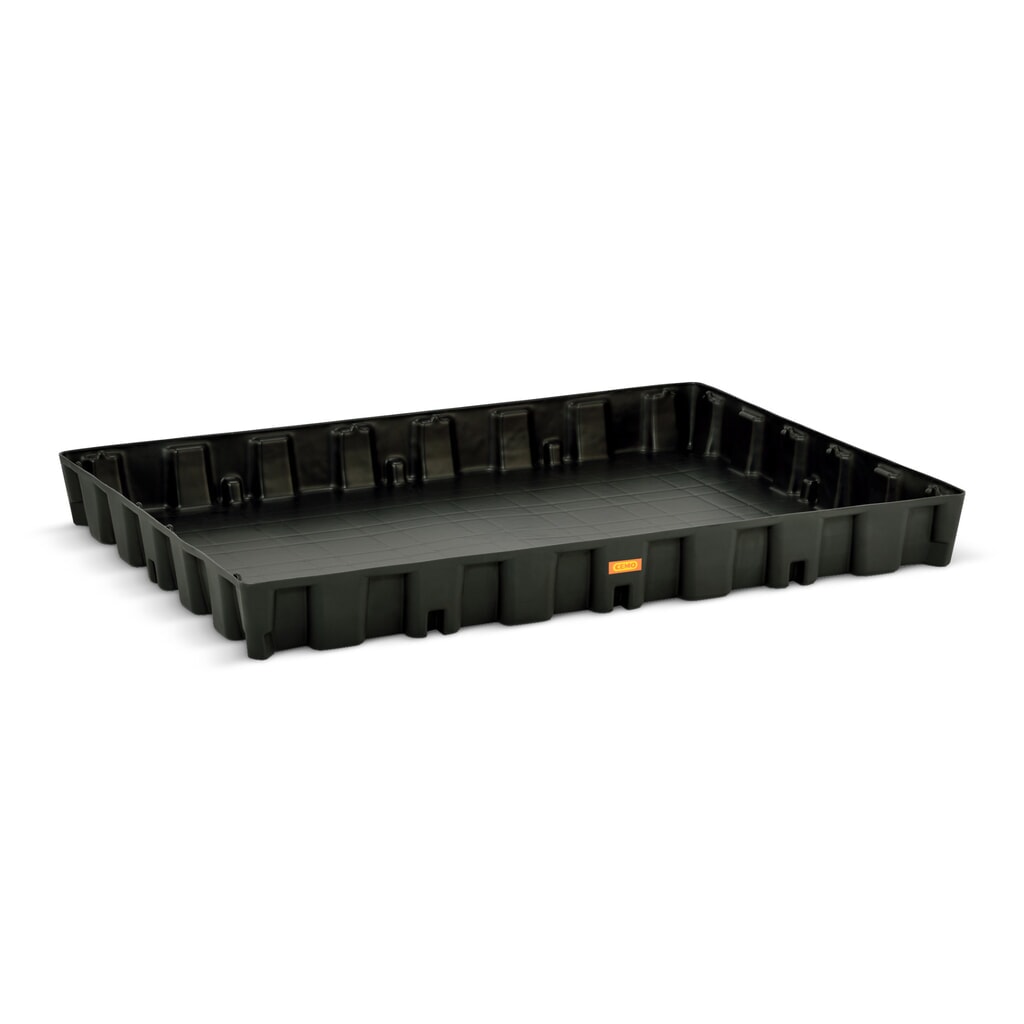 Bac labo modulaire CEMO en PE pour le stockage de petits contenants, volume de rétention 250 l Illustration du produit: Bac labo modulaire CEMO en PE pour le stockage de petits contenants, volume de rétention 250 l