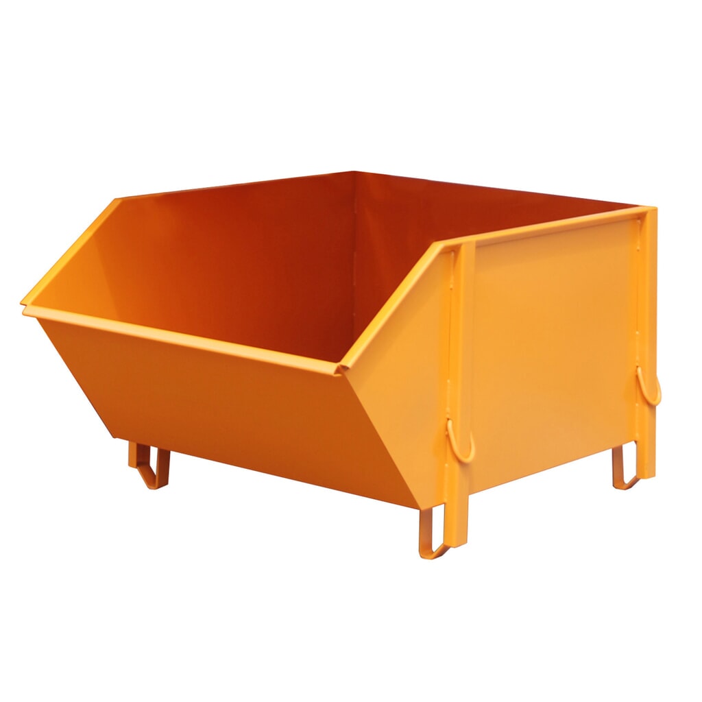 Bac pour matériaux de construction Bauer® BBG 100, peint, jaune-orange Illustration du produit: Bac pour matériaux de construction Bauer® BBG 100, peint, jaune-orange