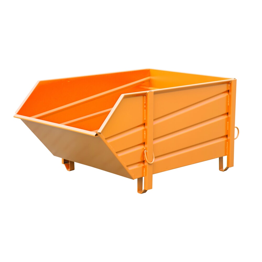 N° de l'image du produit 1 : Bac pour matériaux de construction Bauer® BBP 100, peint, jaune-orange