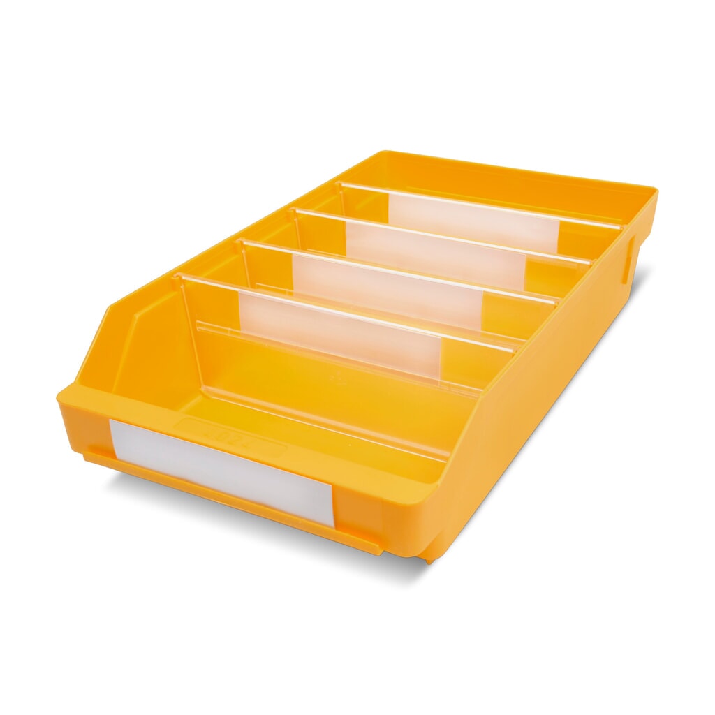 Illustration du produit: Bacs de rayonnage avec fenêtre de visualisation, l x P 240 x 400 mm, jaune