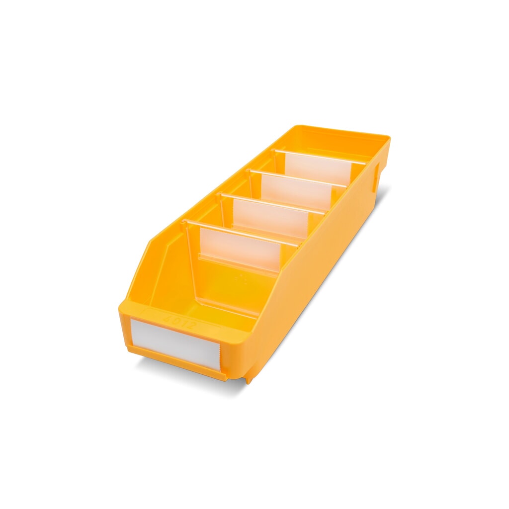 Illustration du produit: Bacs de rayonnage avec fenêtre de visualisation, l x P 120 x 400 mm, jaune