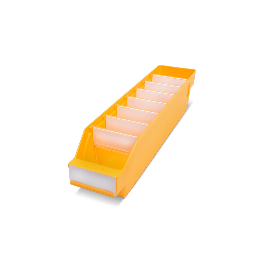 Illustration du produit: Bacs de rayonnage avec fenêtre de visualisation, l x P 90 x 400 mm, jaune