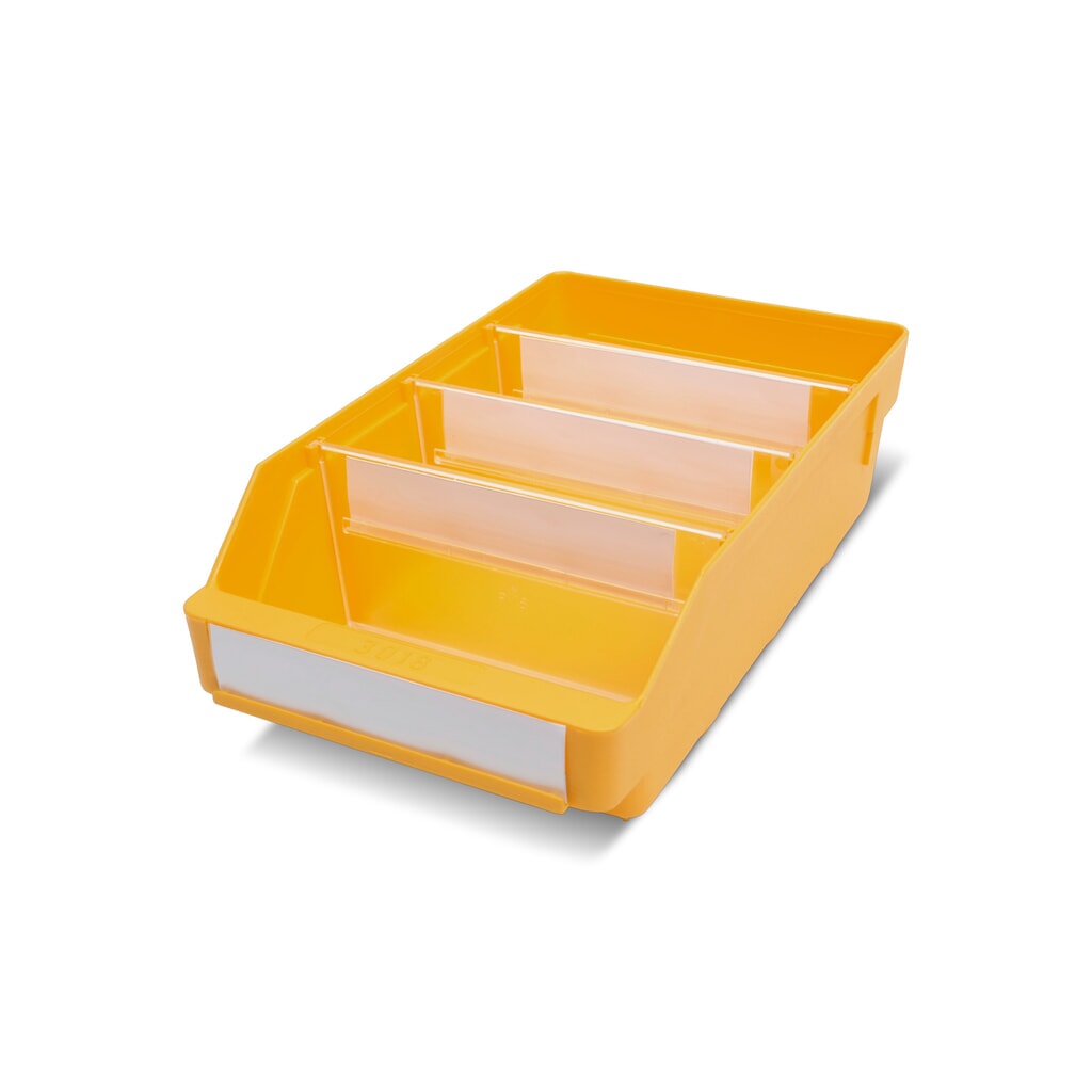 Illustration du produit: Bacs de rayonnage avec fenêtre de visualisation, l x P 180 x 300 mm, jaune