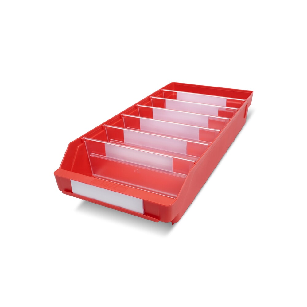 Illustration du produit: Bacs de rayonnage avec fenêtre de visualisation, l x P 240 x 500 mm, rouge