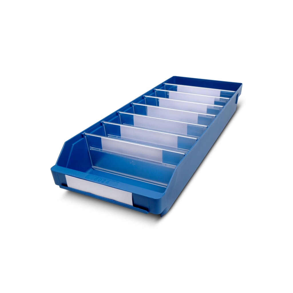 Illustration du produit: Bacs de rayonnage avec fenêtre de visualisation, l x P 240 x 600 mm, bleu
