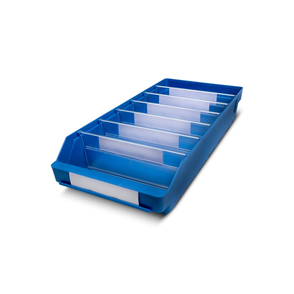 Illustration du produit: Bacs de rayonnage avec fenêtre de visualisation, l x P 240 x 500 mm, bleu