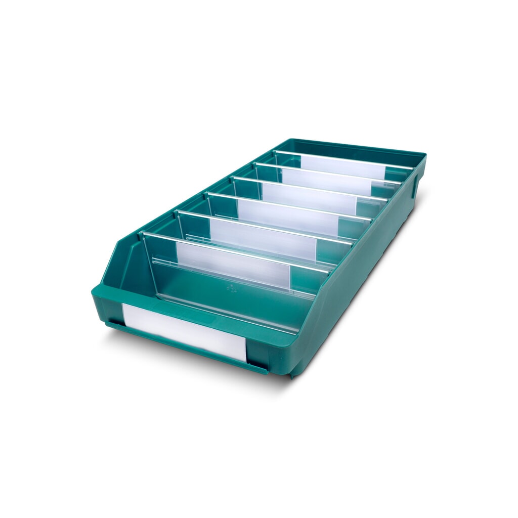 Illustration du produit: Bacs de rayonnage avec fenêtre de visualisation, l x P 240 x 500 mm, vert