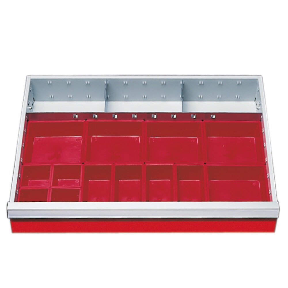 Illustration du produit: Bacs à petites pièces pour armoires à tiroirs Profi Bedrunka+Hirth, largeur 680 mm