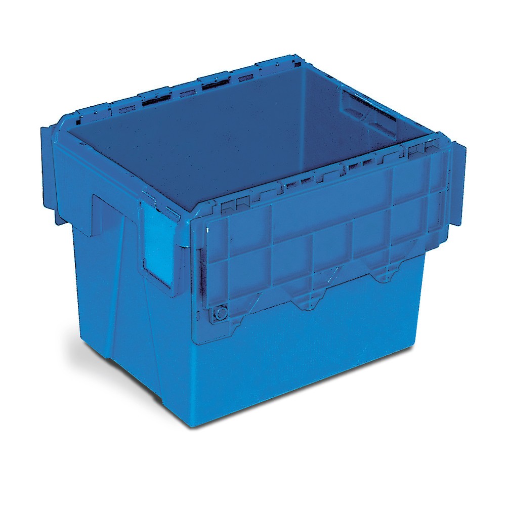 N° de l'image du produit 4 : Eurobox réutilisable en polypropylène avec porte-étiquette, 22 litres