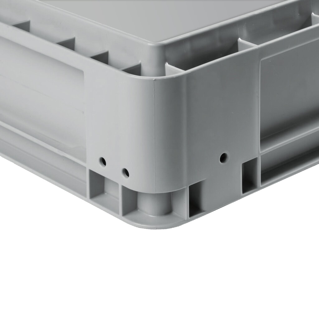 N° de l'image du produit 3 : Alpha Eurobox Premium en polypropylène à parois fermées, haut. x larg. x prof. 120 x 300 x 200 mm, bleu