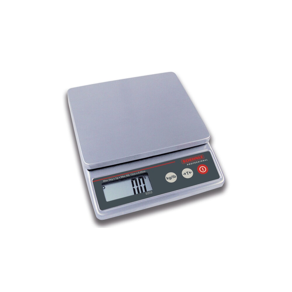 Illustration du produit: Balance compacte SOEHNLE pour pesées non soumises à vérification, plage de pesée 5 kg max.