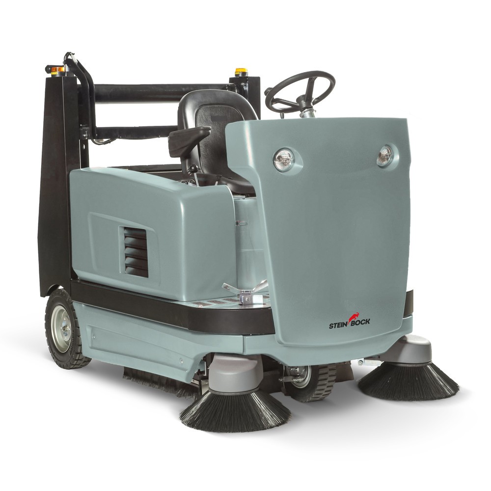 Illustration du produit: Balayeuse-aspiratrice autoportée Steinbock® TT 1300, électrique
