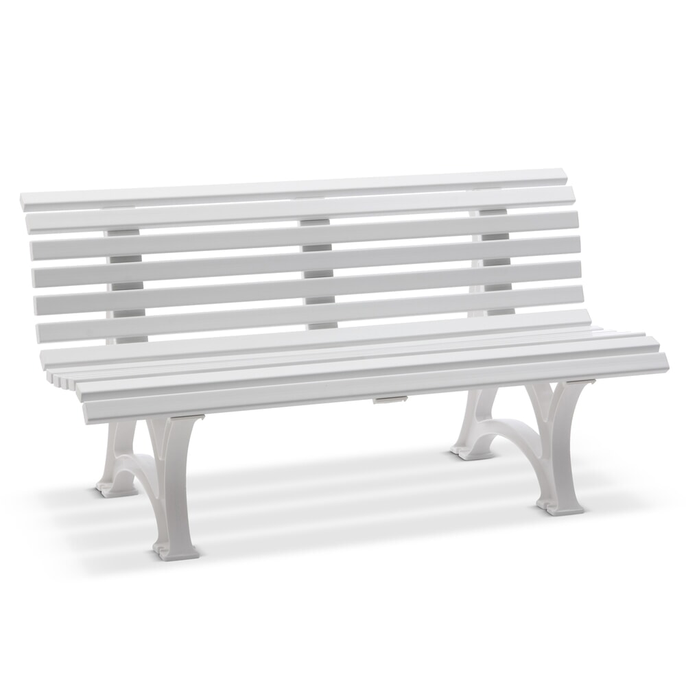 Illustration du produit: Banc Genf, longueur de 1 500 mm, 2 pieds, blanc