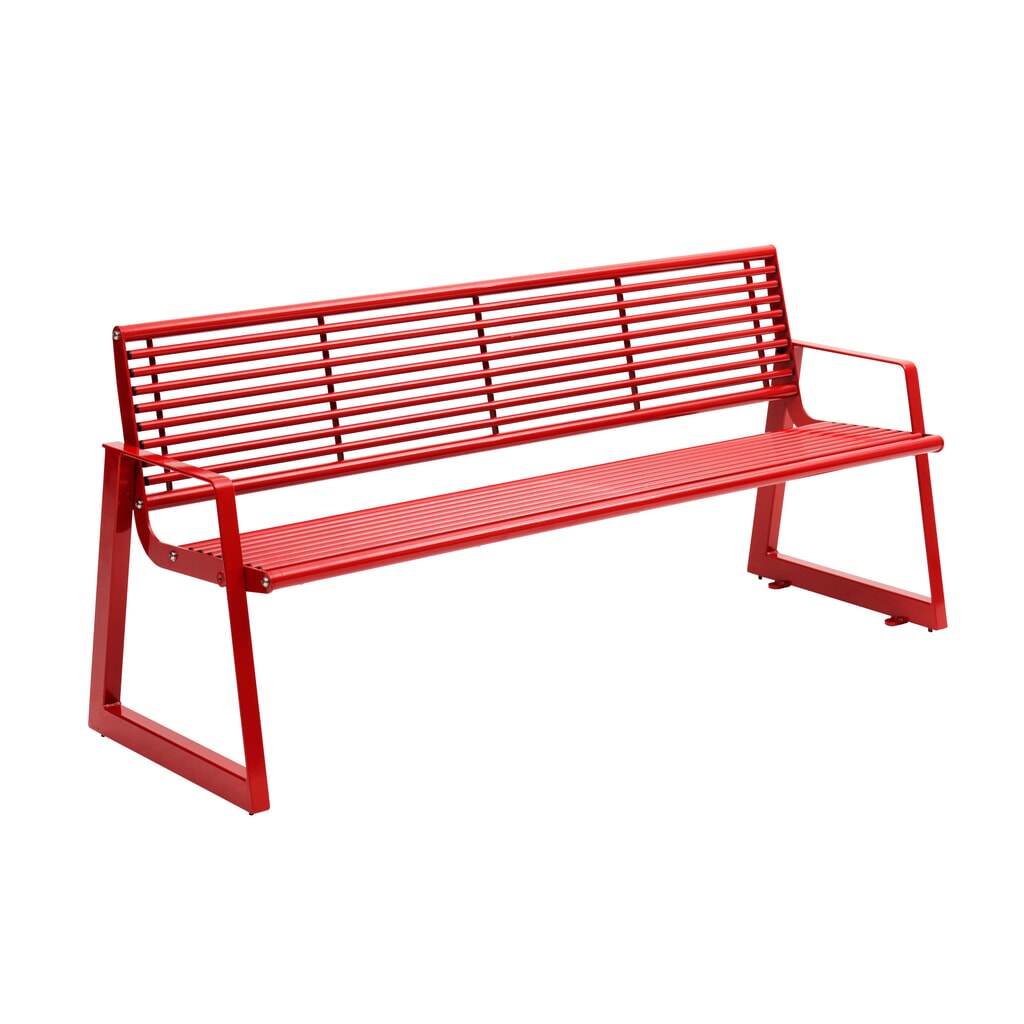 Banc Laro, rouge rubis, rouge rubis N° de l'image du produit 2 : Banc Laro, rouge rubis, rouge rubis