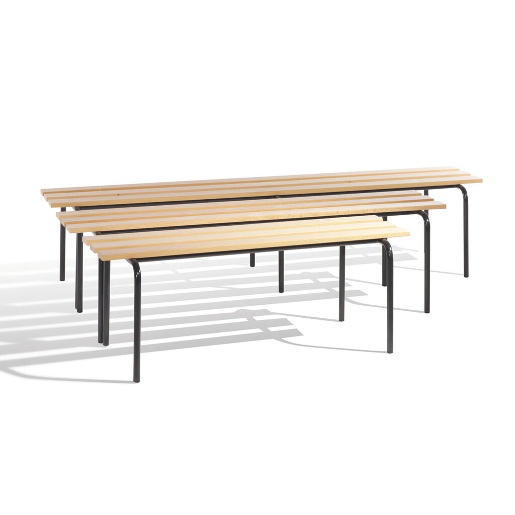 Banc pour vestiaire C+P, empilable, longueur 1 200 mm Illustration du produit: Banc pour vestiaire C+P, empilable, longueur 1 200 mm
