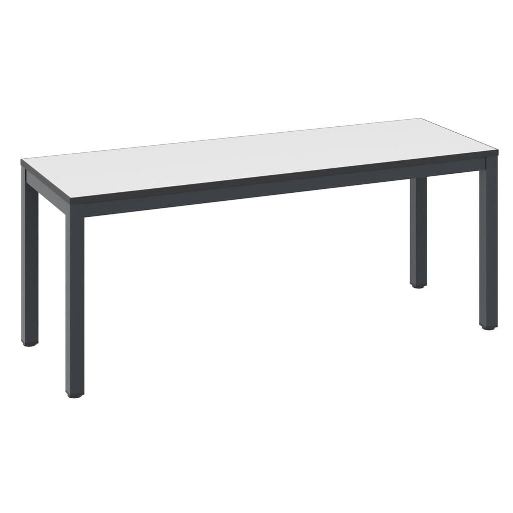 Illustration du produit: Banc pour vestiaire C+P Basic Plus, longueur 1 000 mm, gris-noir / blanc