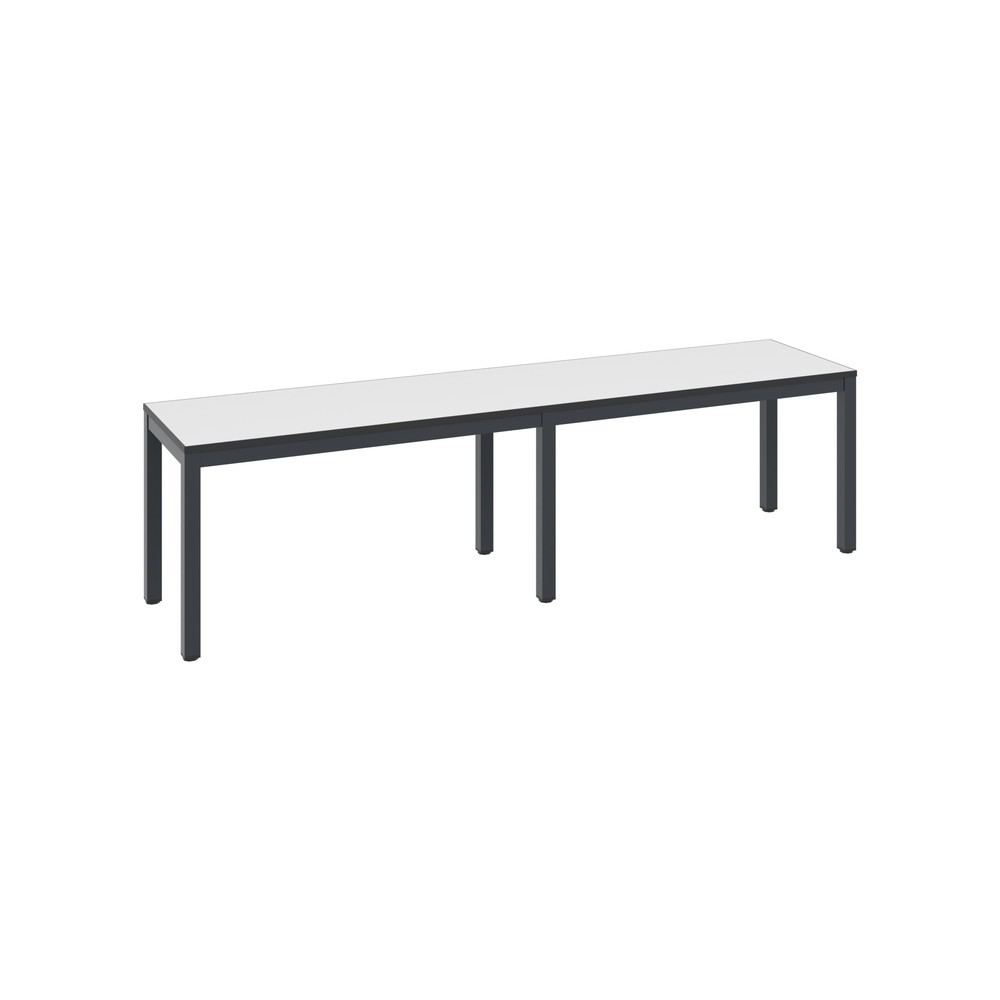 Illustration du produit: Banc pour vestiaire C+P Basic Plus, longueur 1 500 mm, gris-noir / blanc