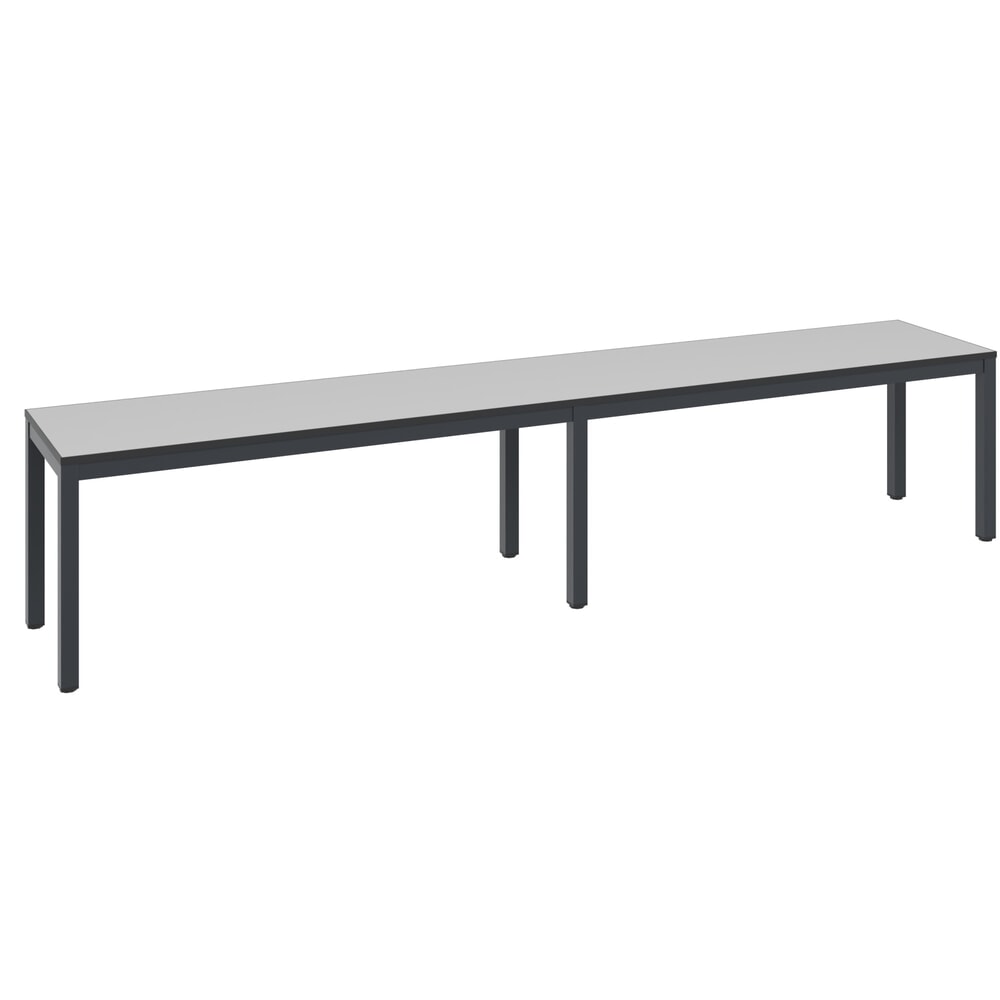 Illustration du produit: Banc pour vestiaire C+P Basic Plus, longueur 1 960 mm, gris-noir / gris-argent